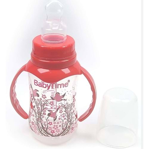 BT072 Kulplu PP Biberon (Silikon Damaklı Uçlu) 150ml