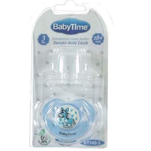 BT142 Silikon Damaklı Şeffaf Gövdeli Desenli Emzik /N.3