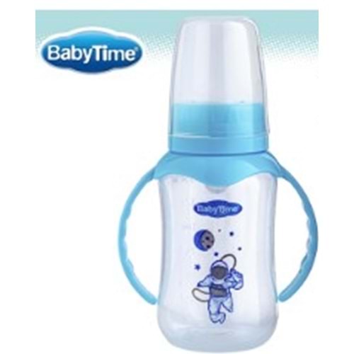 BT070 Kulplu PP Biberon (Silikon Damaklı Uçlu) 250ml