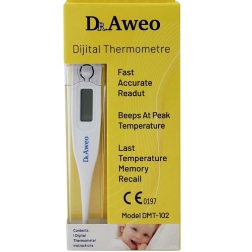 DR. AWEO DİJİTAL ATEŞ ÖLÇER (BEDEN DERECESİ)