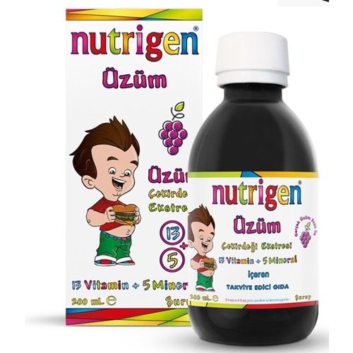 NUTRİGEN ÜZÜM EKSTRESİ 200 ML ŞURUP