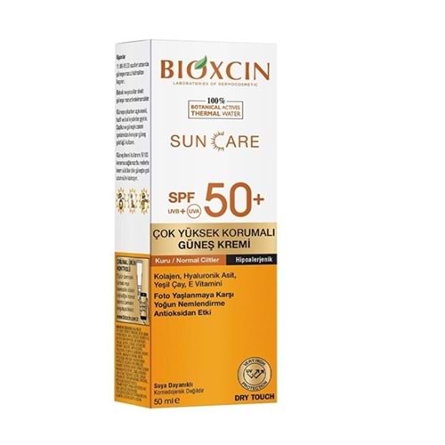 BİOXCIN GÜNEŞ KRSPF50+ DRY TOUCH ( KURU / NORMAL CİLTLER İÇİN ) 50 ML ( RENKLİ )