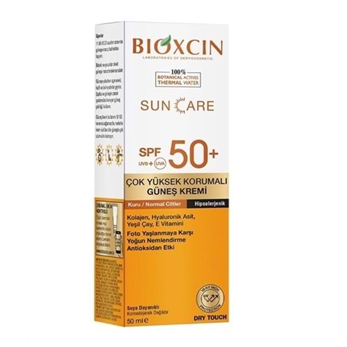 BİOXCIN GÜNEŞ KREMİ SUN CARE SPF50+ DRY TOUCH ( YAĞLI CİLTLER İÇİN ) 50 ML ( RENKLİ )