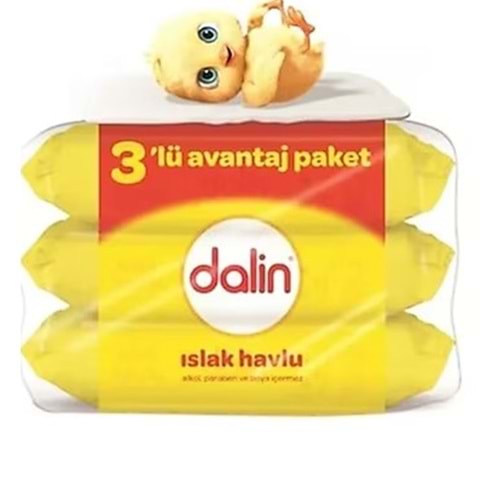 DALİN ISLAK MENDİL 3 LÜ AVANTAJ PAKET