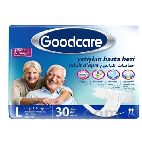 GOODCARE BELBANTLI HASTA BEZİ XL 30 LU