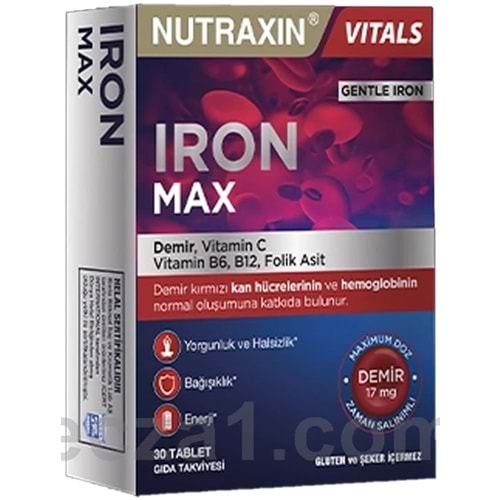 NUTRAXIN İRON MAX 30 TABLET