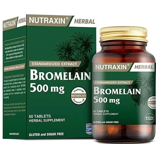 NUTRAXIN BROMELAİN 60 KAPSÜL 500 MG