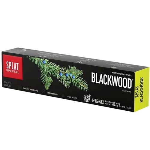 SPLAT DİŞ MACUNU SPECİAL BLACK WOOD 4 TON BEYAZLIK 75 ML