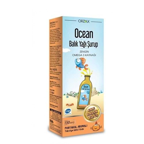 OCEAN BALIK YAĞI ŞURUP PORTAKAL AROMALI 150 ML