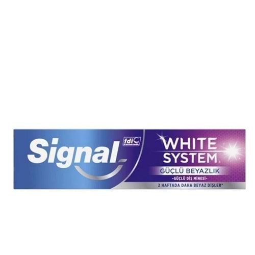 SİGNAL WHİTE SYSTEM GÜÇLÜ BEYAZLIK DİŞ MACUNU 75 ML