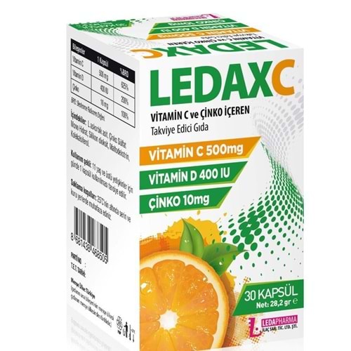 LEDAX C VİTAMİNİ 30 KAPSÜL