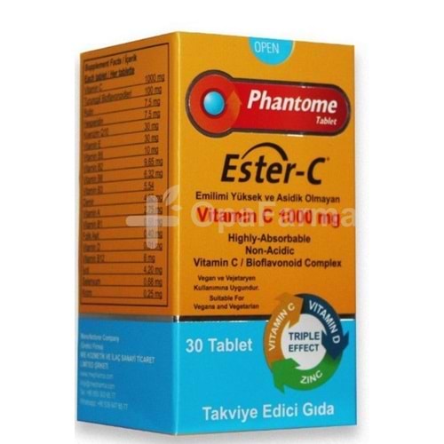 PHANTOME ESTER C VİTAMİN 30 TB