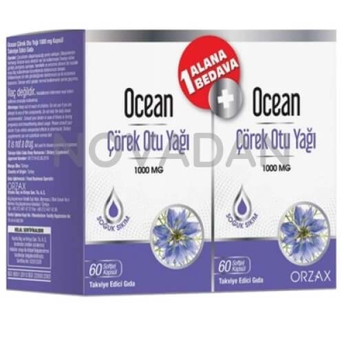 OCEAN ÇÖREK OTU YAĞI 1000 MG 60 KAPSÜL - 2.'Sİ %50 İNDİRİM