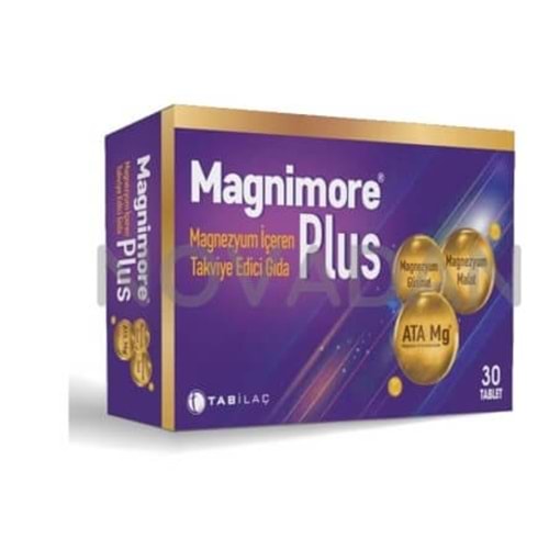 MAGNİMORE PLUS 30 TABLET ( MAGNEZYUM GLİSANAT & MALAT )