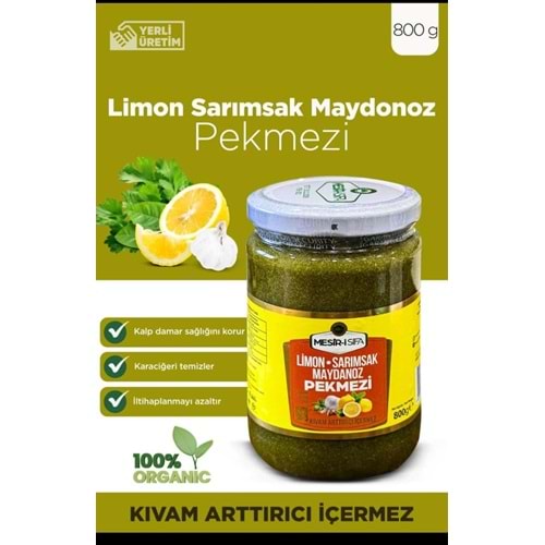 LİMON SARIMSAK MAYDANOZ PEKMEZİ 800 GR