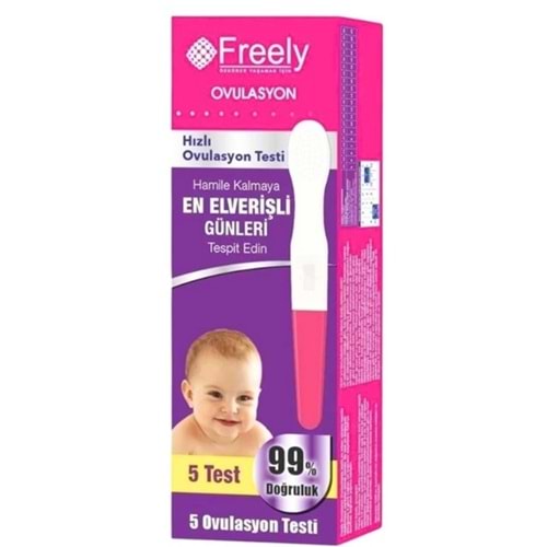 FREELY HIZLI OVULASYON TESTİ 5 Lİ PAKET