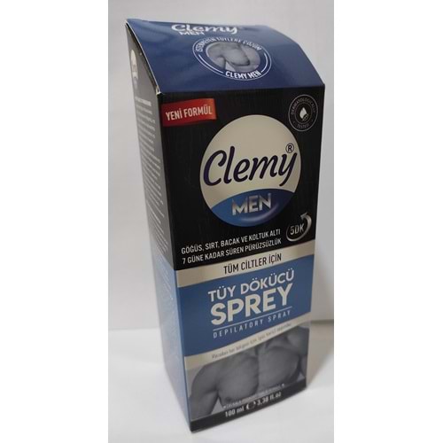 CLEMY TÜY DÖKÜCÜ SPREY MEN 100 ML TÜM CİLTLER İÇİN ( ERKEK )