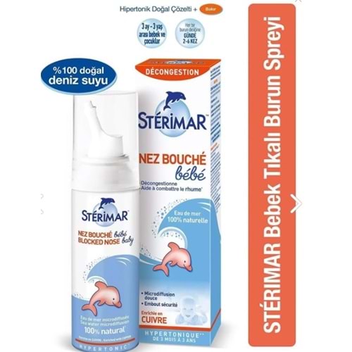 STERİMAR HİPERTONİK BABY BURUN SPREYİ 50 ML