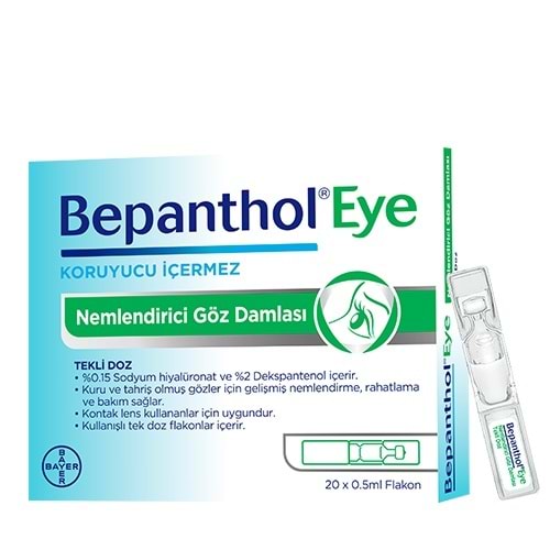 BEPANTHOL EYE NEMLENDIRICI GOZ DAMLASI TEKLI DOZ 20X0.5ML