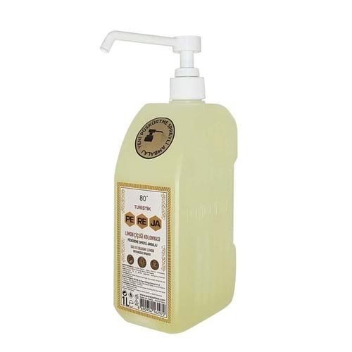 PEREJA LİMON KOLONYASI 80° 1 LT PÜSKÜRTME POMPALI