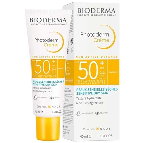 BİODERMA PHOTODERM CREME SPF 50+ 40 ML ( KURU CİLTLER İÇİN ) GÜNEŞ KREMİ