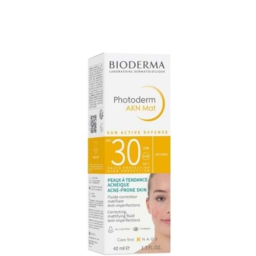 BİODERMA PHOTODERM AKN MAT SPF 30 + ( SİVİLCE KARŞITI ) GÜNEŞ KREMİ 40 ML