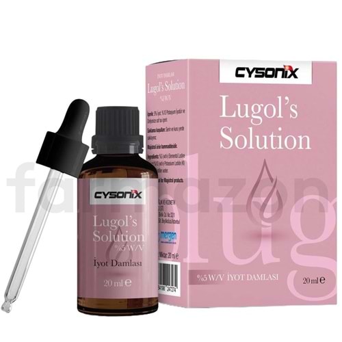 LUGOL SOL.%5 20 ML CYSONIX