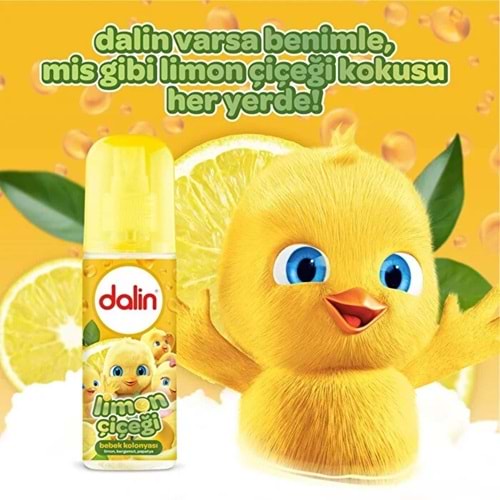 DALİN BEBEK KOLONYASI 150 ML LİMON ÇİÇEĞİ