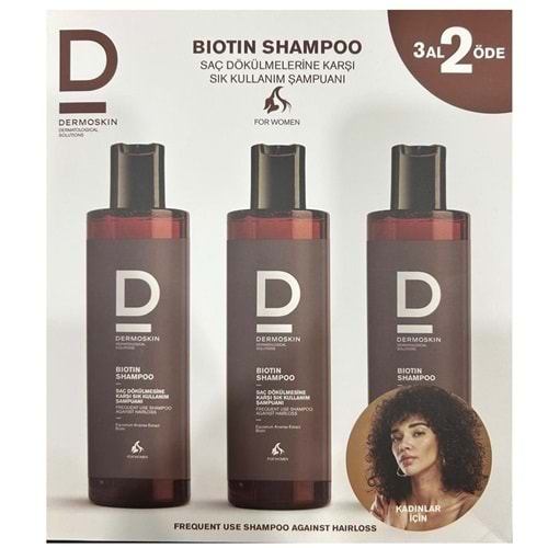 DERMOSKİN BİOTİN ŞAMPUAN 3 AL 2 ÖDE KADINLARA ÖZEL 200 ML