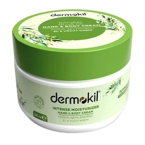 DERMOKİL EL VE VÜCUT KREMİ 250 ML ( ZEYTİNYAĞLI ÖZLÜ )
