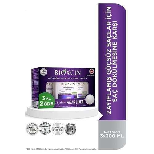 BİOXCIN SİYAH SARIMSAKLI ŞAMPUAN 3 AL 2 ÖDE