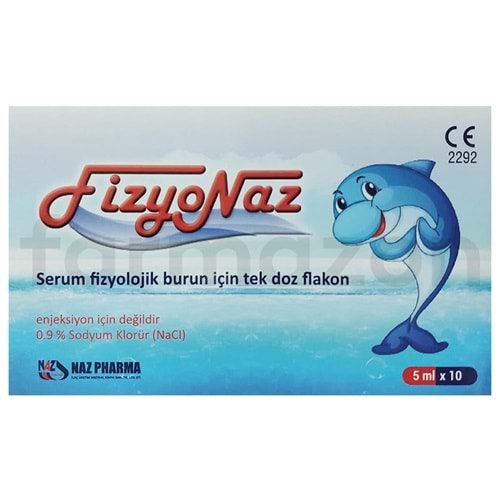 FİZYONAZ SERUM FİZYOLOJİK 5ML 10 FLAKON