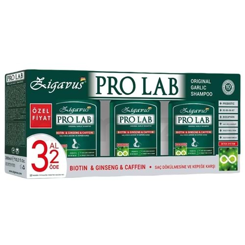 ZİGAVUS PRO LAB BİOTİN GİNSENG ŞAMPUAN 3AL 2 ÖDE