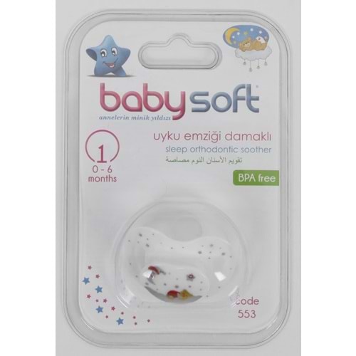 BABYSOFT DAMAKLI UYKU EMZIGI NO:1(553)