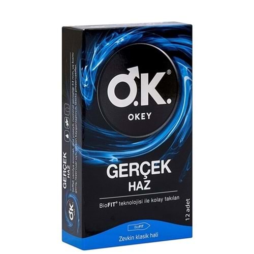 OKEY PREZERVATİF GERÇEK HAZ 12 Lİ
