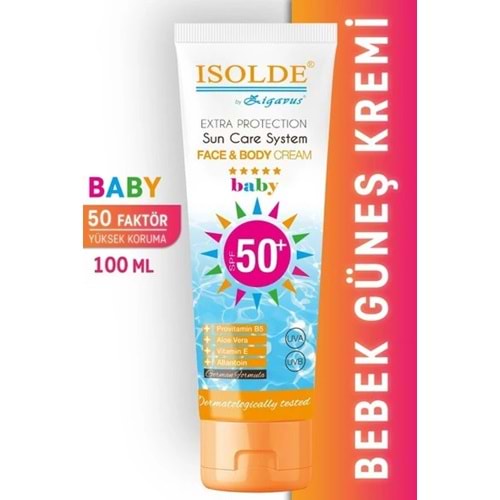 ZİGAVUS ISOLDE BEBEK GÜNEŞ KREMİ 50+100 ML ULTRA KORUMA