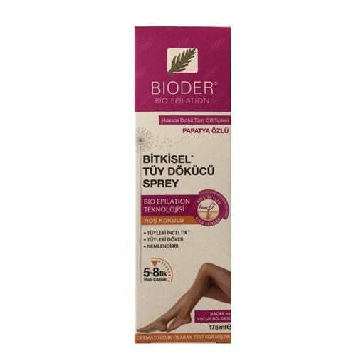 BİODER TÜY DÖKÜCÜ SPREY 175 ML BİTKİSEL ( KADIN )