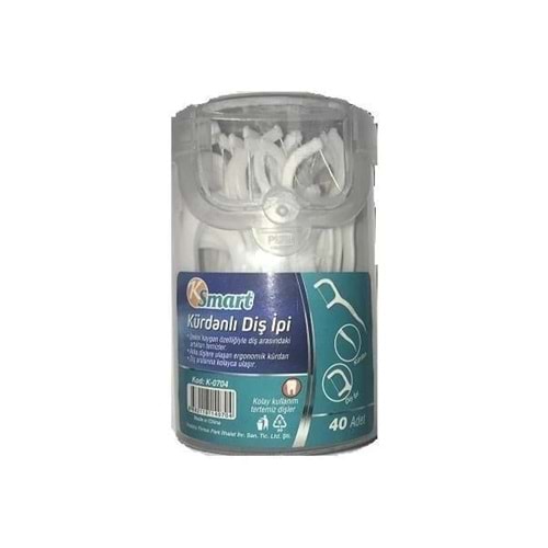 KSMART KÜRDANLI DİŞ İPİ 40 LI SİLİNDİR PAKET