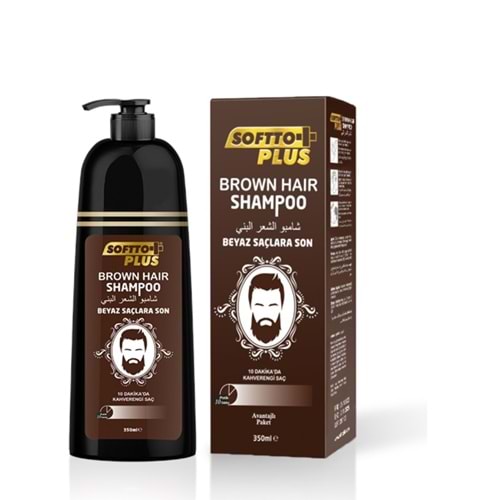 SOFTTO PLUS ŞAMPUAN KAHVERENGİ 350 ML
