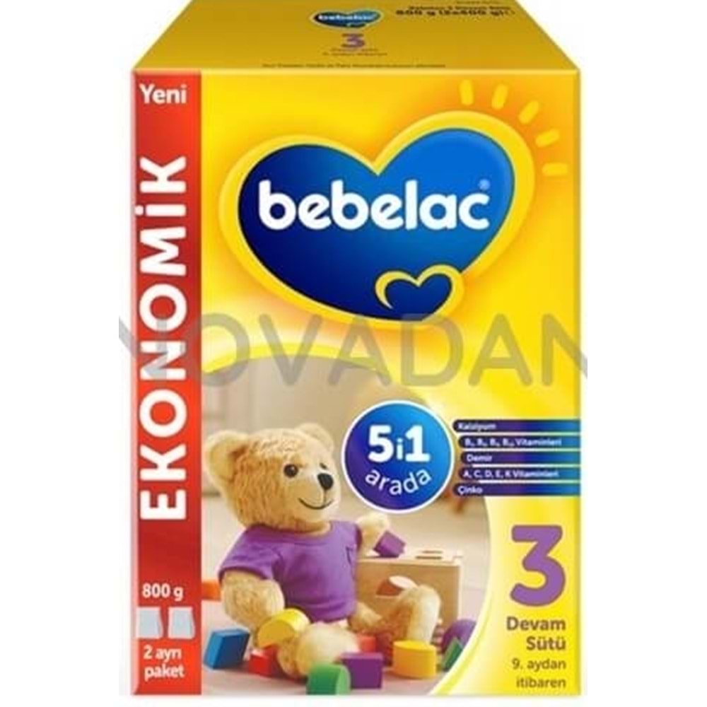 BEBELAC MAMA DEVAM SÜTÜ 9. AYDAN İTİBAREN 800 GR NO : 3