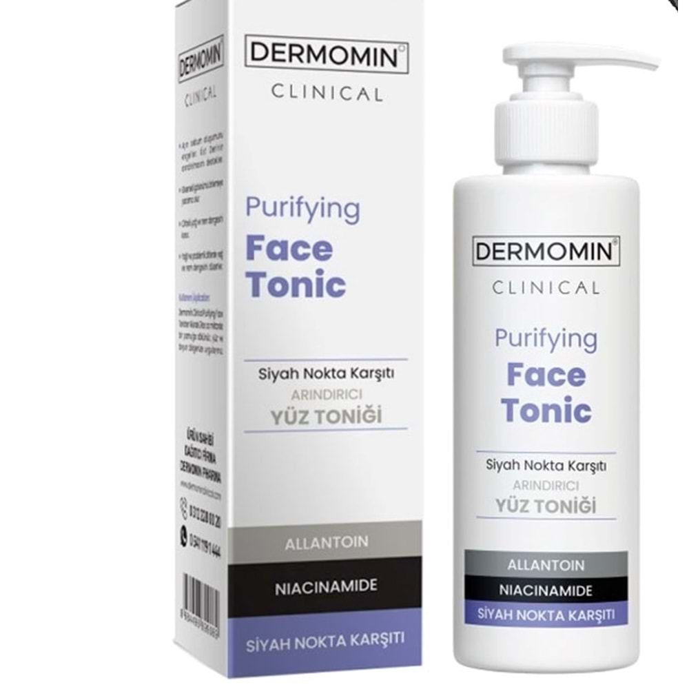 DERMOMİN ARINDIRICI YÜZ TONİĞİ 200 ML ( SİYAH NOKTA KARŞITI )