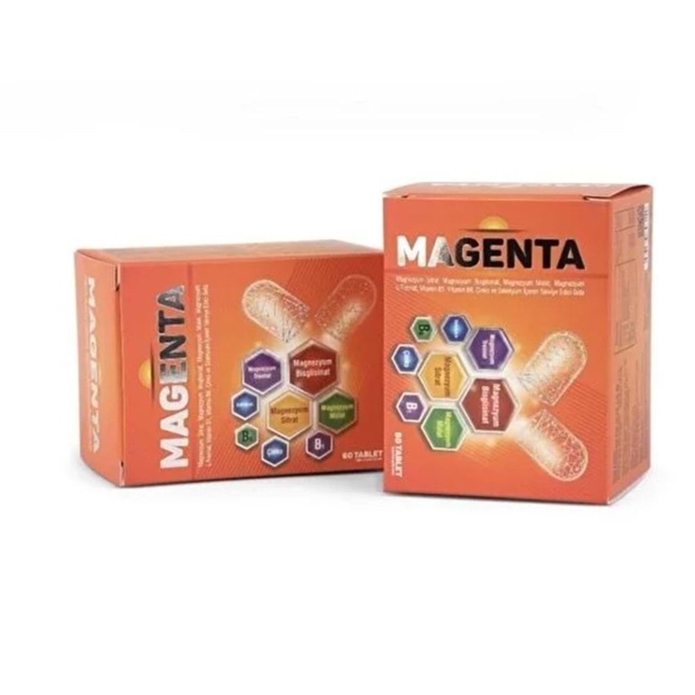 MAGENTA MAGNEZYUM SİTRAT,B1,ÇİNKO 60 TABLET